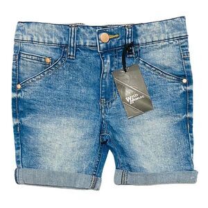 𝅺NEW Wild Horse Faded Blue Roll Up Jean Shorts